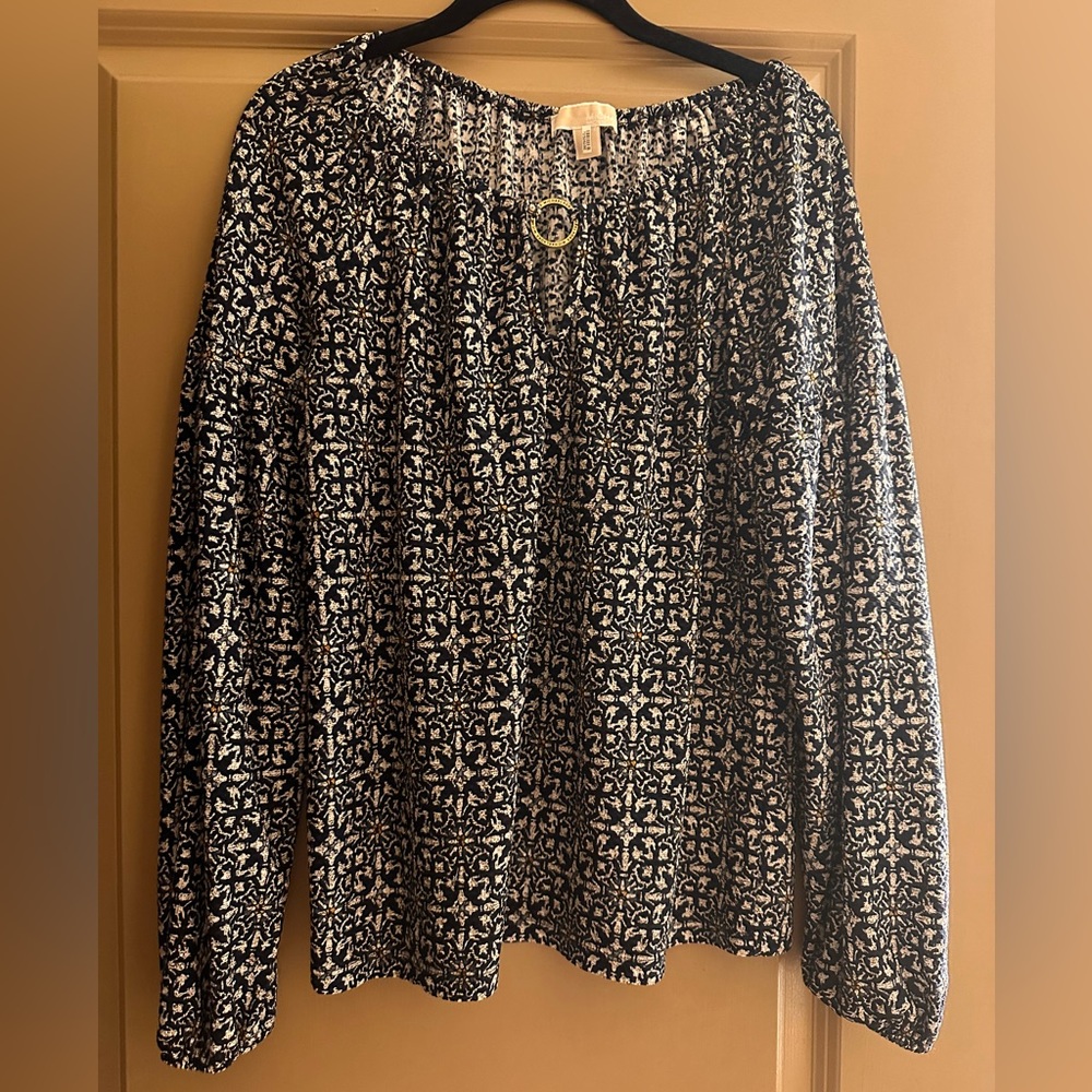 Michael Kors Blue and White blouse